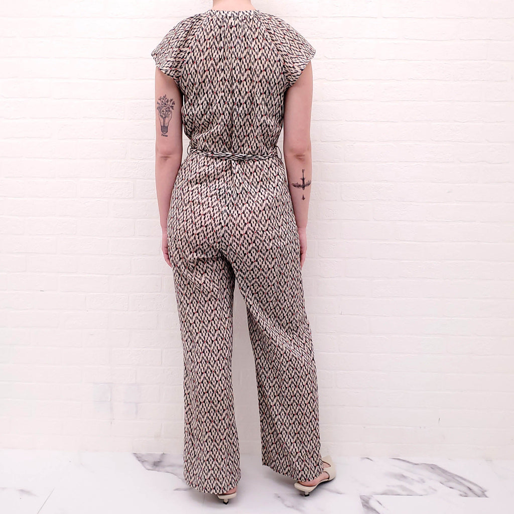 XIRENA PATTERNED JUMPSUIT - SIZE XS