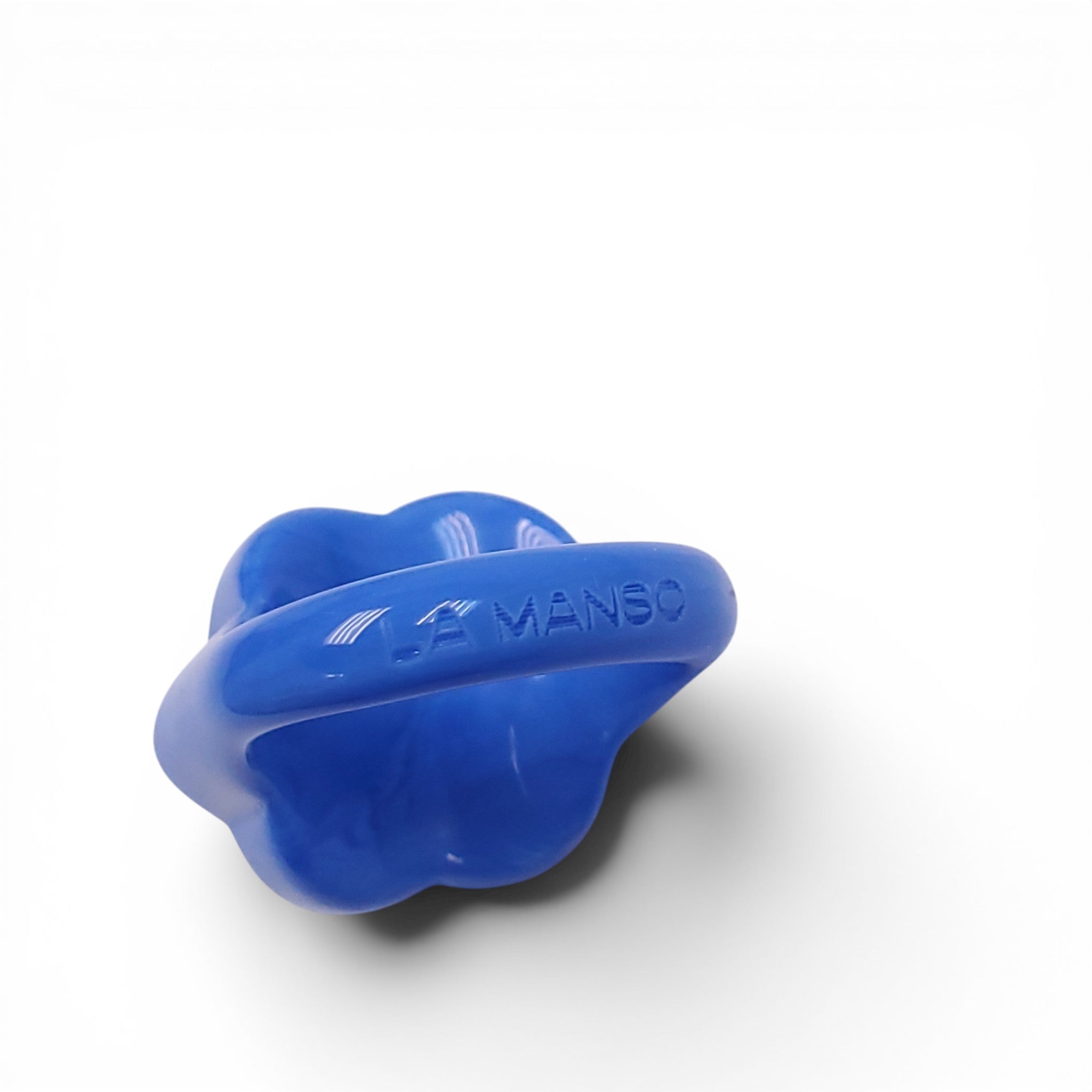YOUNG, I WANNA BE BLUE RESIN FLOWER RING - SIZE 6.5