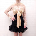 ZIMMERMANN ILLUSTRATION FLOUNCE MINI DRESS - SIZE 2