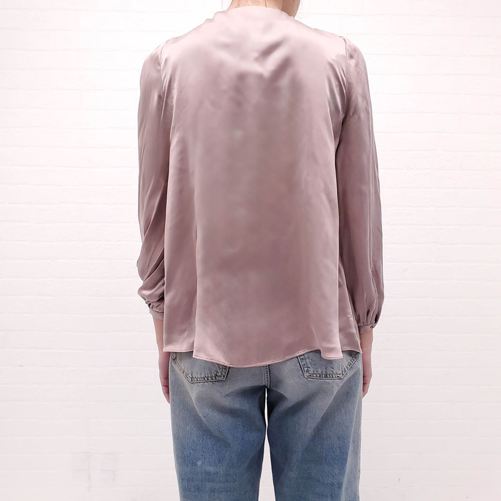 ZIMMERMANN LAVENDER SILK BLOUSE - SIZE 1 (US 2-4)