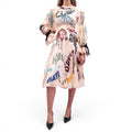 ZIMMERMANN NUDE 'LADYBEETLE SEQUIN MIDI' DRESS WITH TIE BELT - SIZE 0P (US 2)