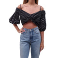 ZIMMERMANN POLKA DOT CROPPED TOP - SIZE 3 (US 10)