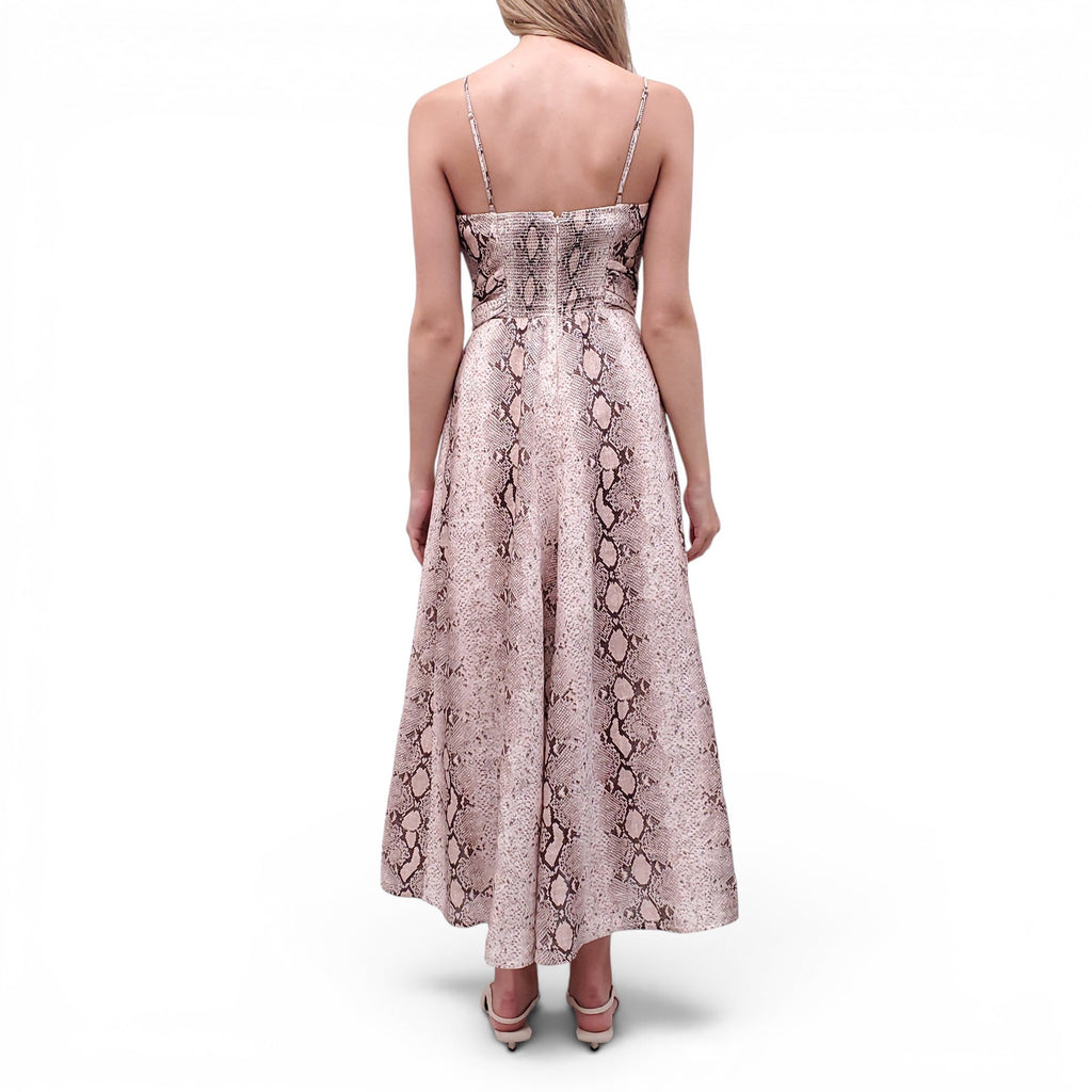 ZIMMERMANN SNAKESKIN EFFECT CUTOUT DRESS - SIZE 1 (US 6)