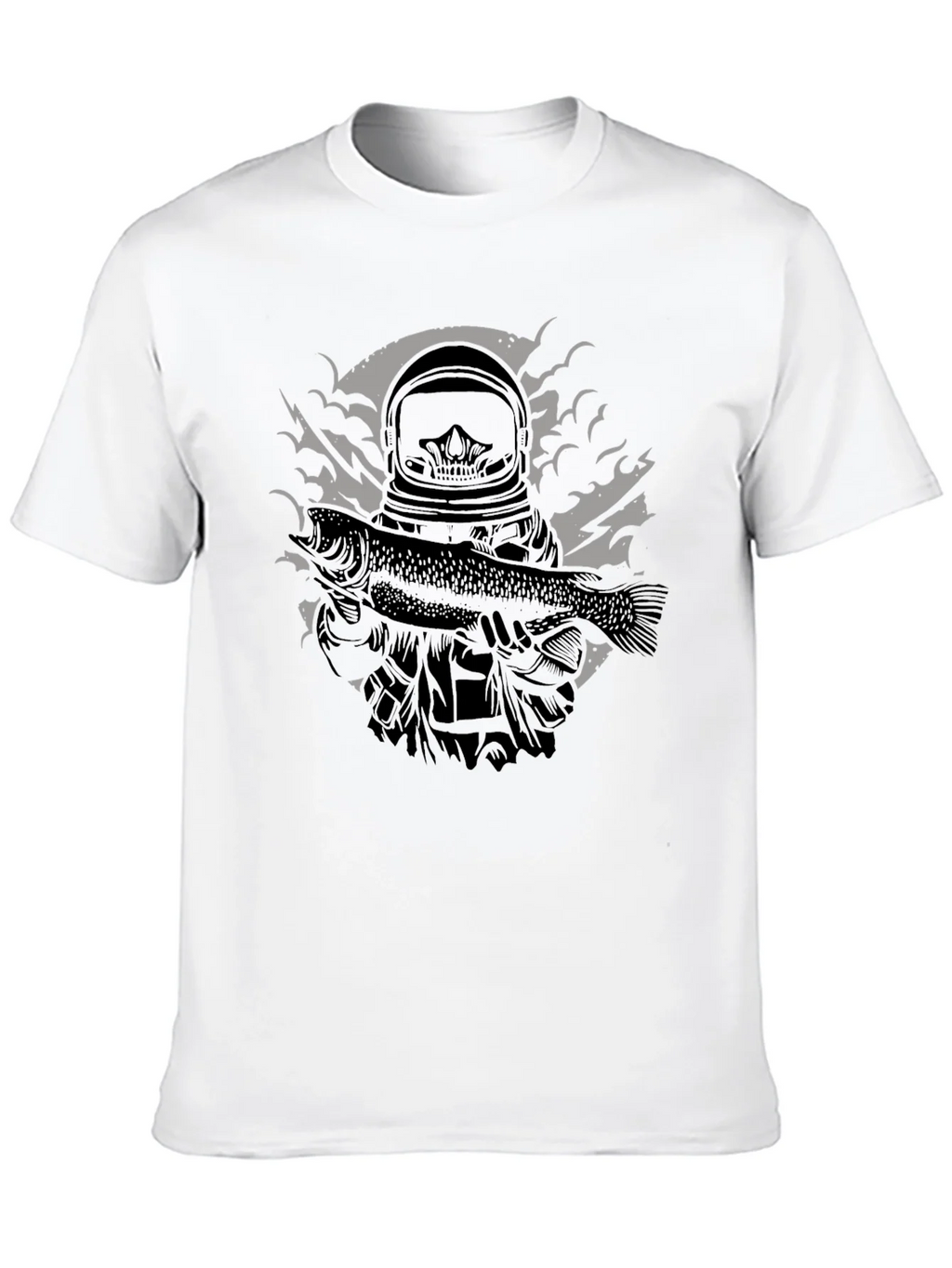 Astronaut Fish Graphic T-Shirt
