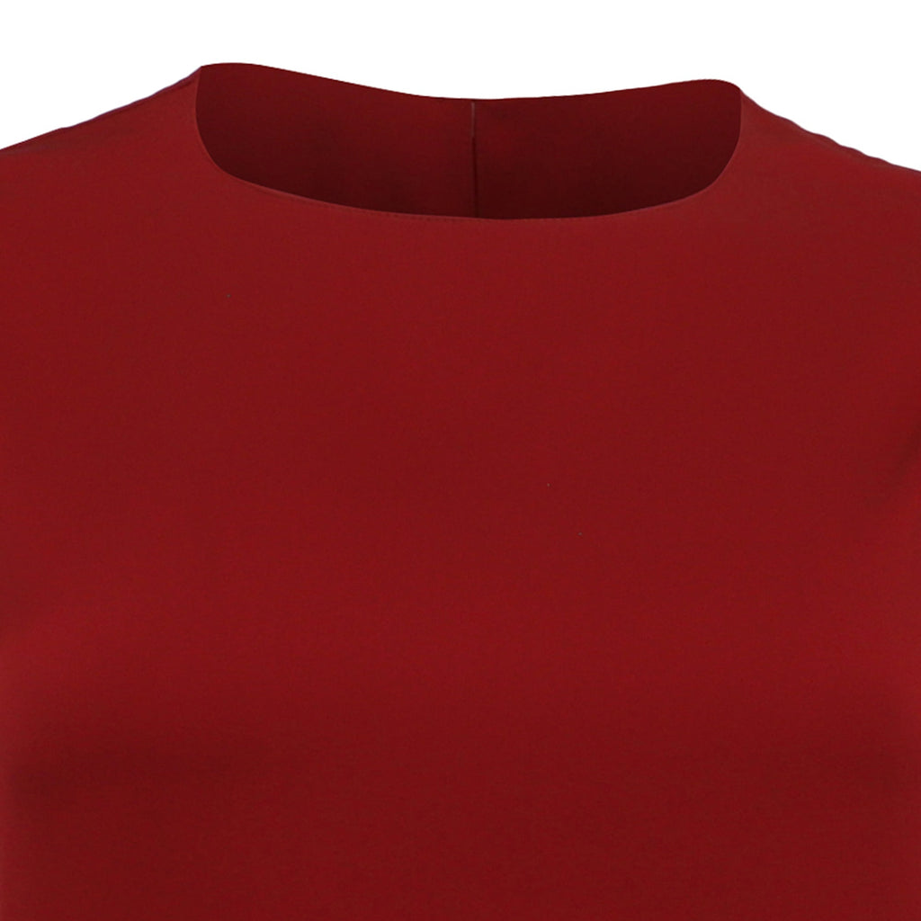 Theory Sleeveless Tank Top in Burgundy Silk