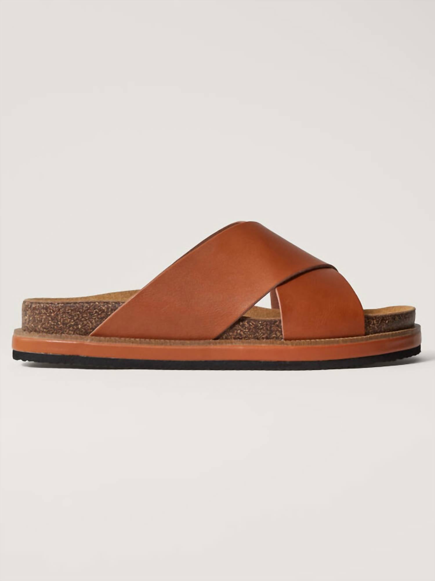 Women's Sidelines Footbed Sandal In Cognac
