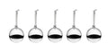 Iittala glass ball 80mm silver mirror 5 piece set