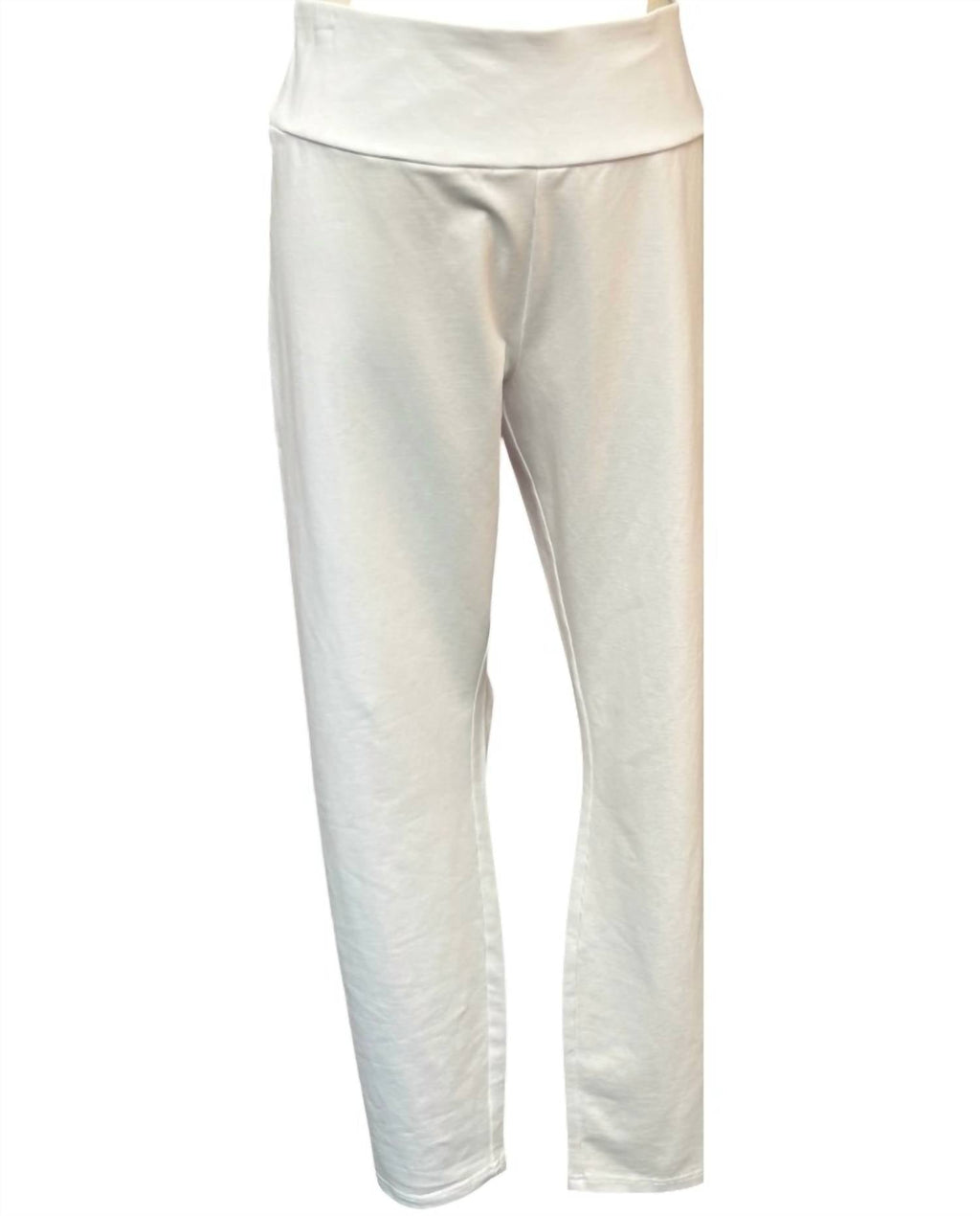 Women's Stonewash Knit Slim Jegging In White