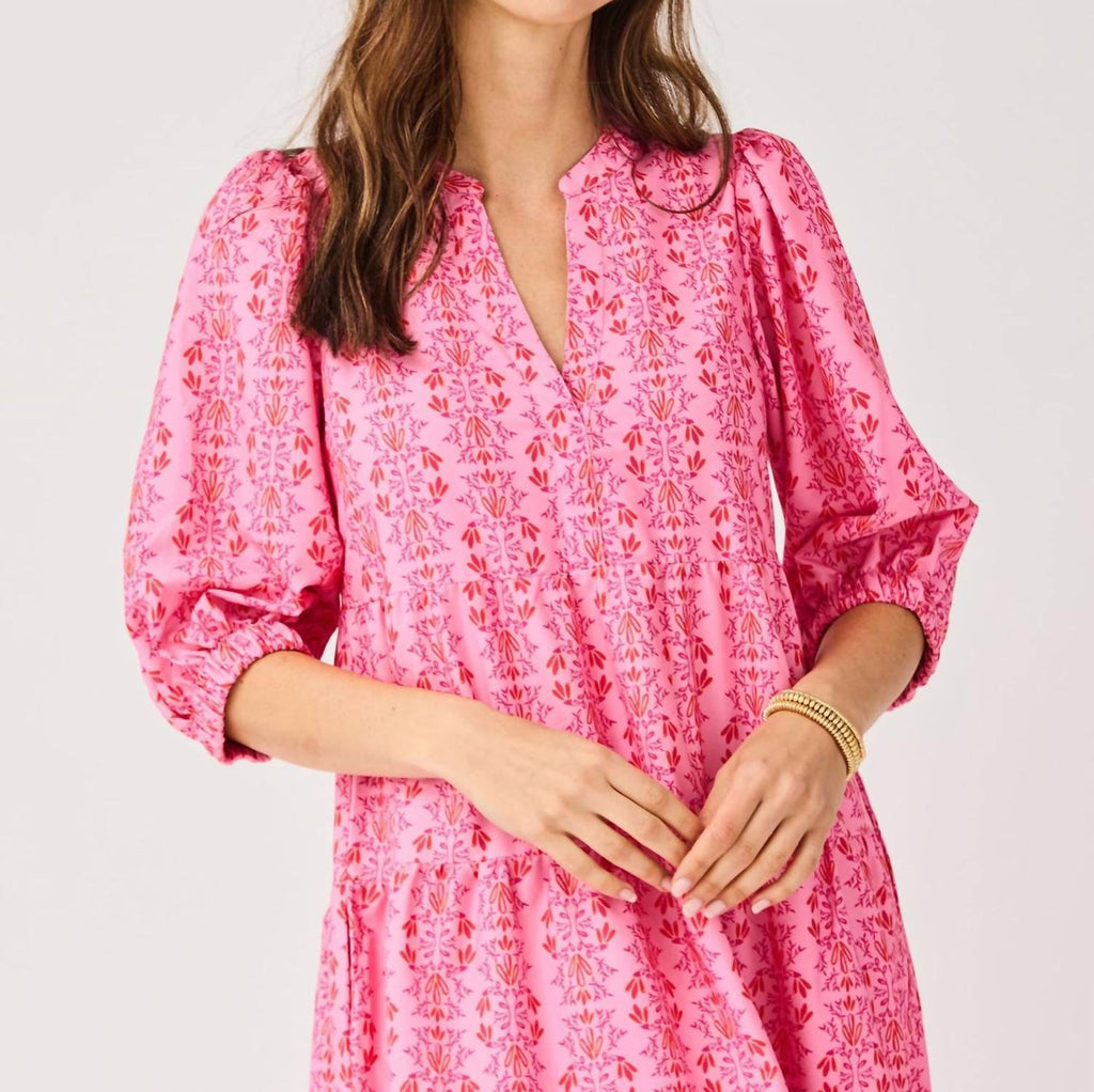 Cameron Midi Dress In Heirloom Vine