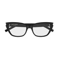 Rectangular Frame Eyeglasses With Subtle Silver Accents