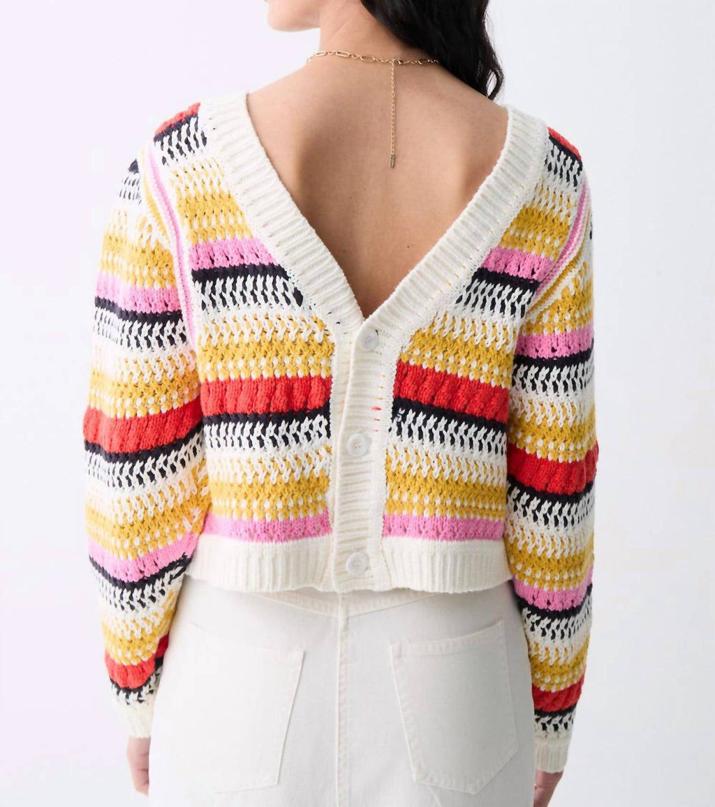 Ponte Reversible Sweater In Multicolor