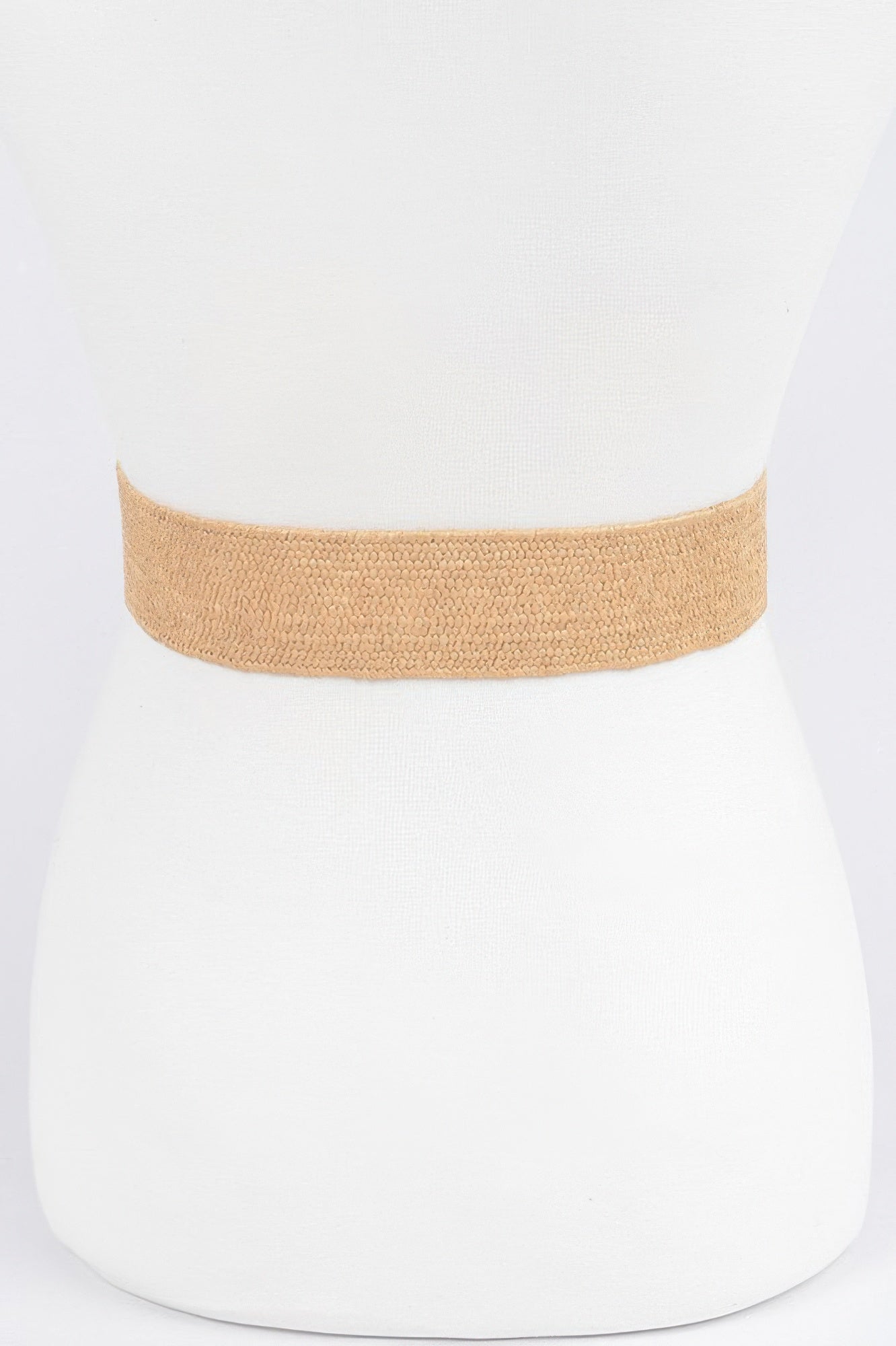 Faux Straw Elastic Belt