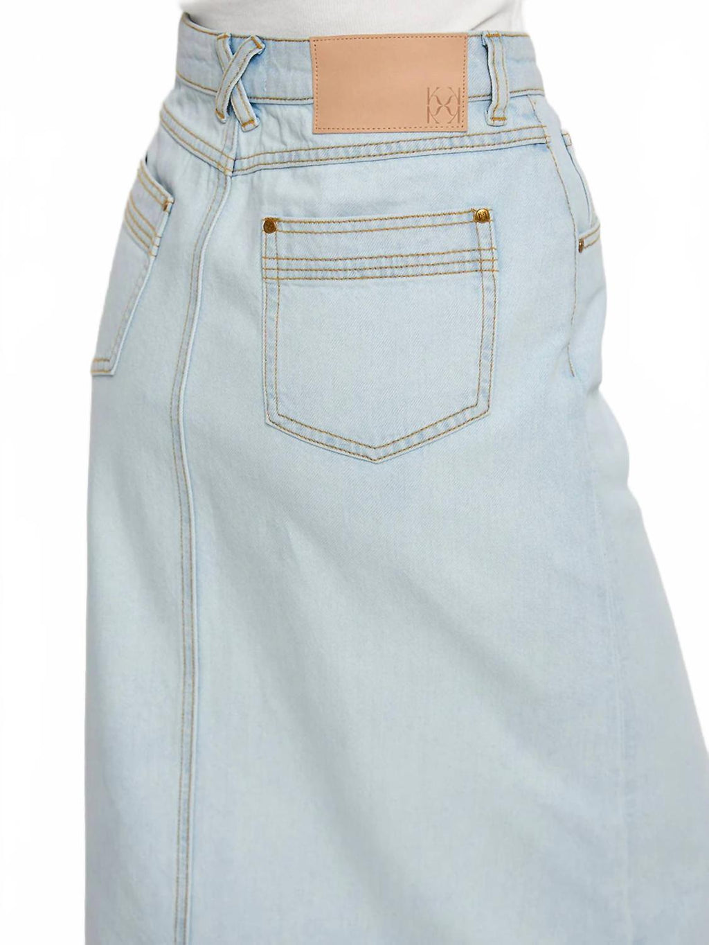 Zoya Skirt In Pale Indigo