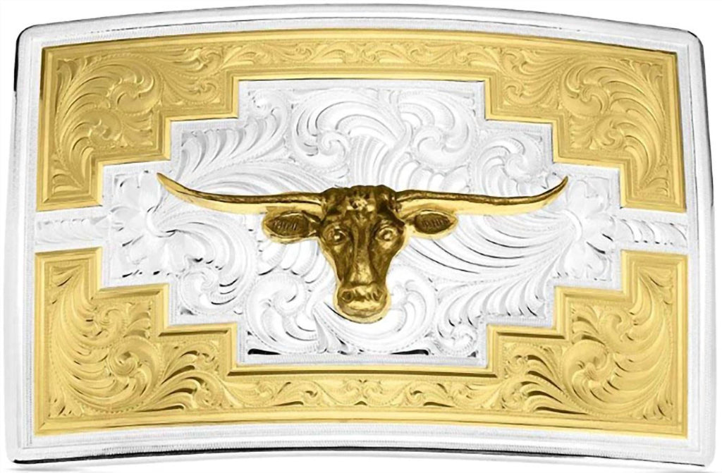 Men's Santa Fe Sunrise Buckle In Silver/gold