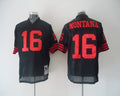 Men's San Francisco 49ers Joe Montana Mitchell & Ness Black Legacy Replica Player Jersey1