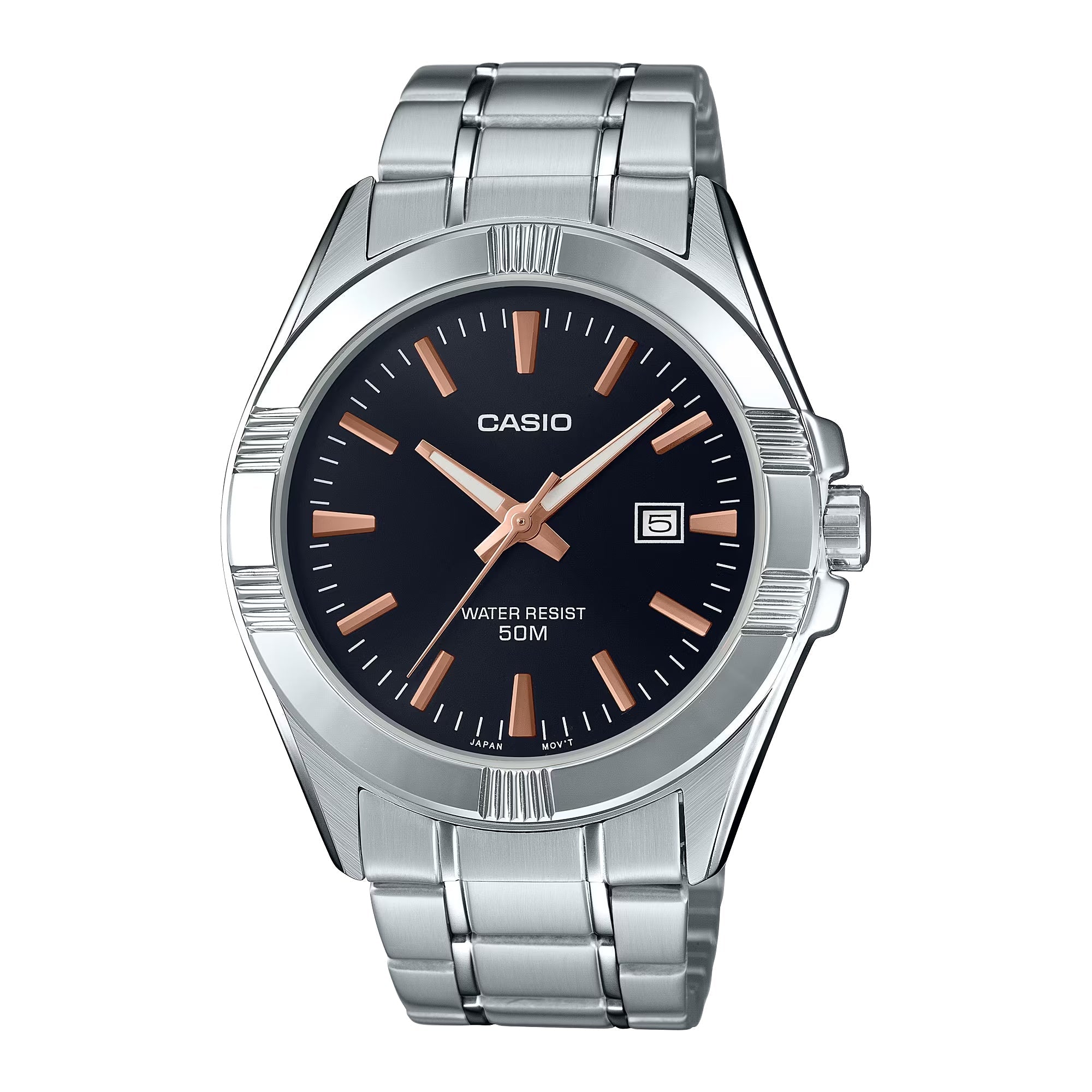 Casio Men’s Stainless Steel Analog Watch Black Dial - MTP-1308D-1A2V
