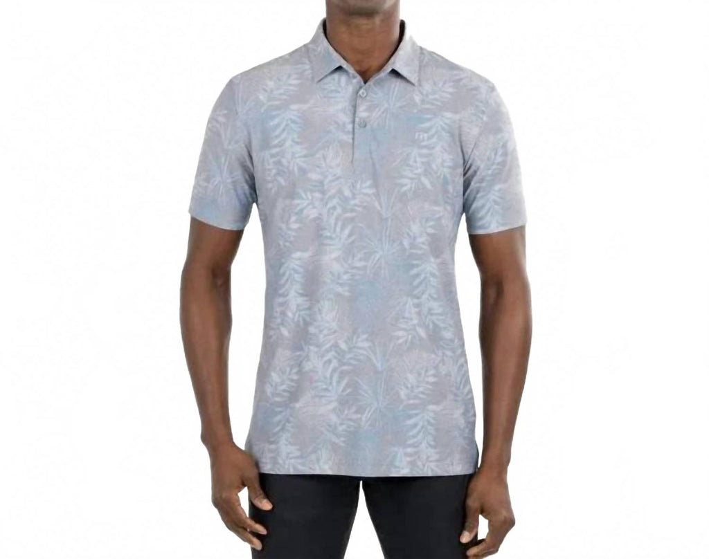 Patio Time Golf Polo In Heather Medium Grey