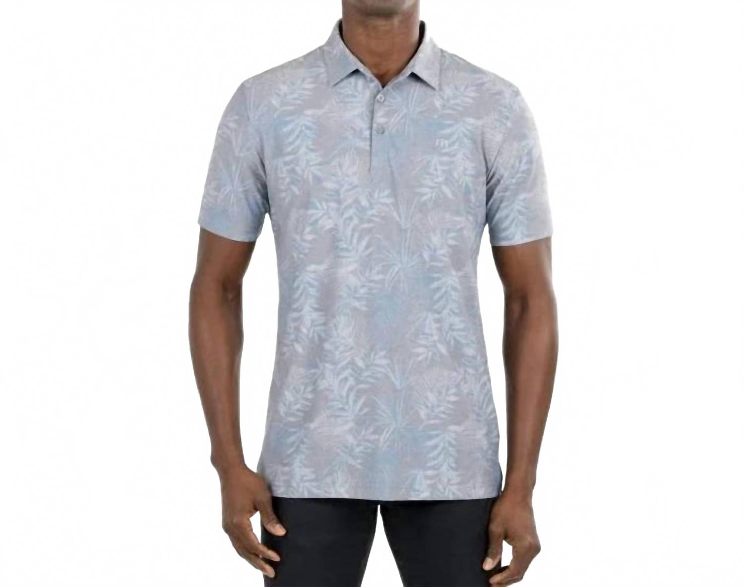 Patio Time Golf Polo In Heather Medium Grey
