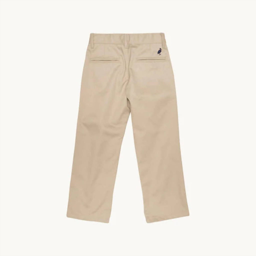 Prep School Pants In Keeneland Khaki With Nantucket Navy Stork