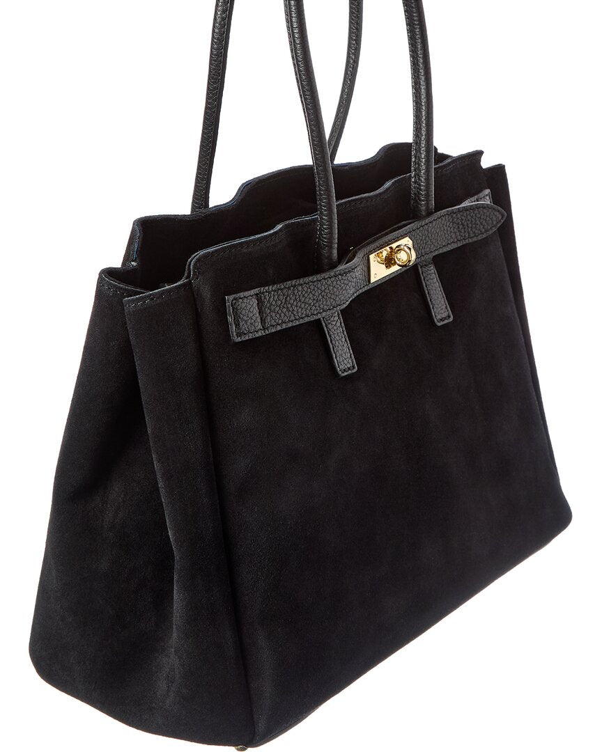 Isabella Rossetti Aurelia Suede Handbag