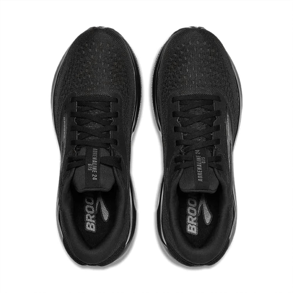 Men's Adrenaline Gts 24 Running Shoes In Black/black/ebony