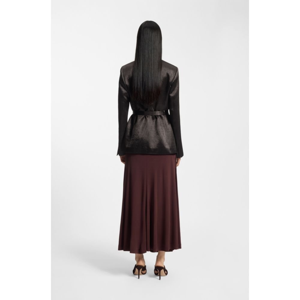 Slim-fit blazer in lustrous twill