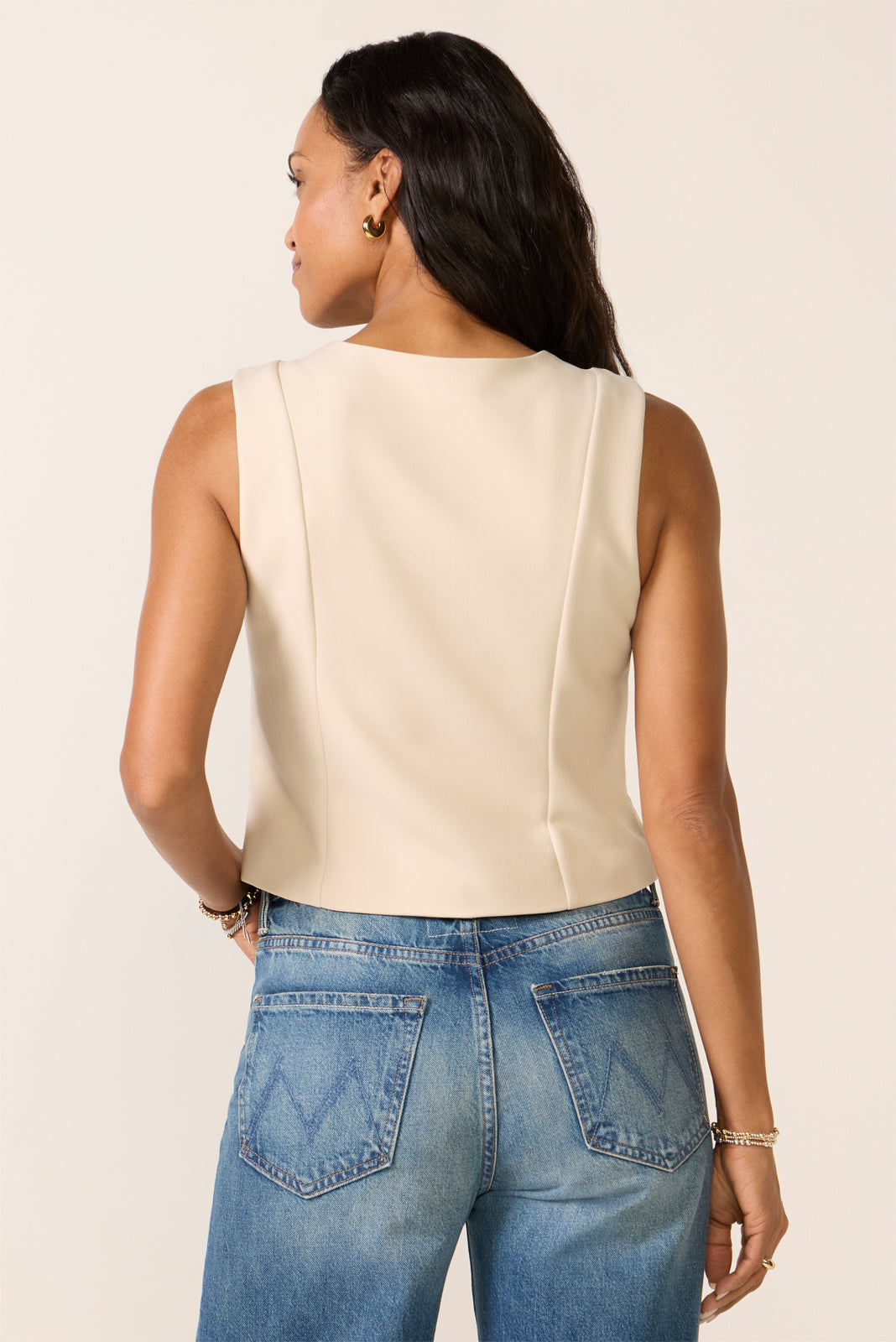 Women's Briar Button Front Vest Top