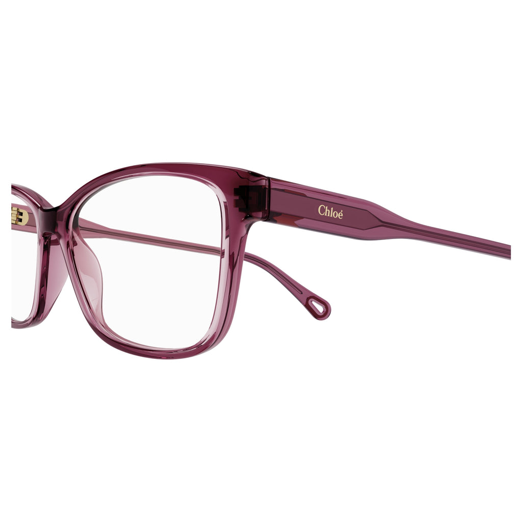 Ch0116O Translucent Deep Plum Cat-Eye Sunglasses