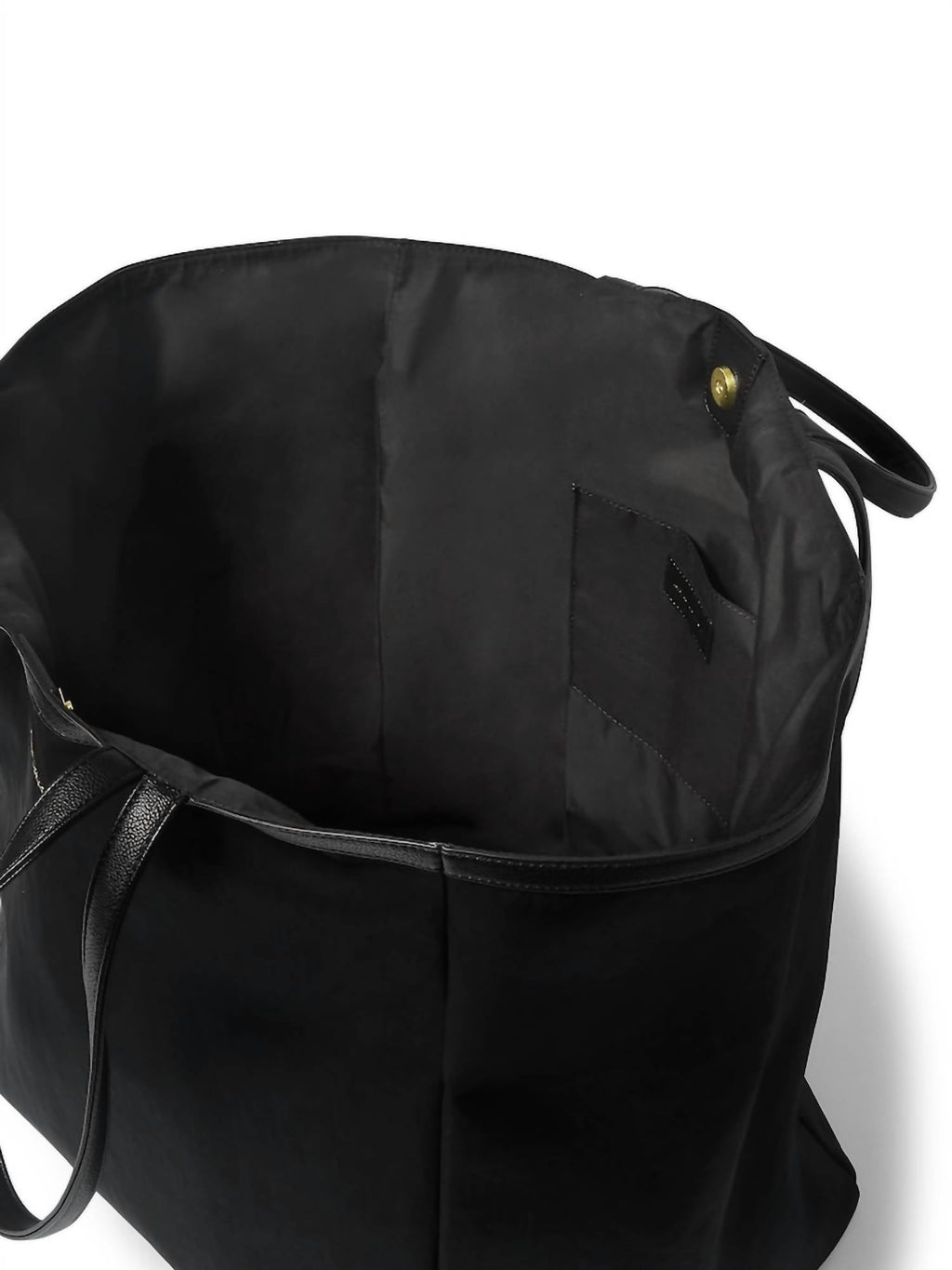 Women's Nylon-Luxe Oversized Tote Bag In Black