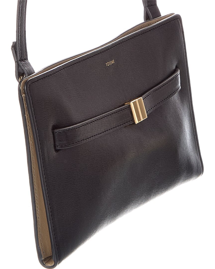 TOTEME Logo Leather Shoulder Bag