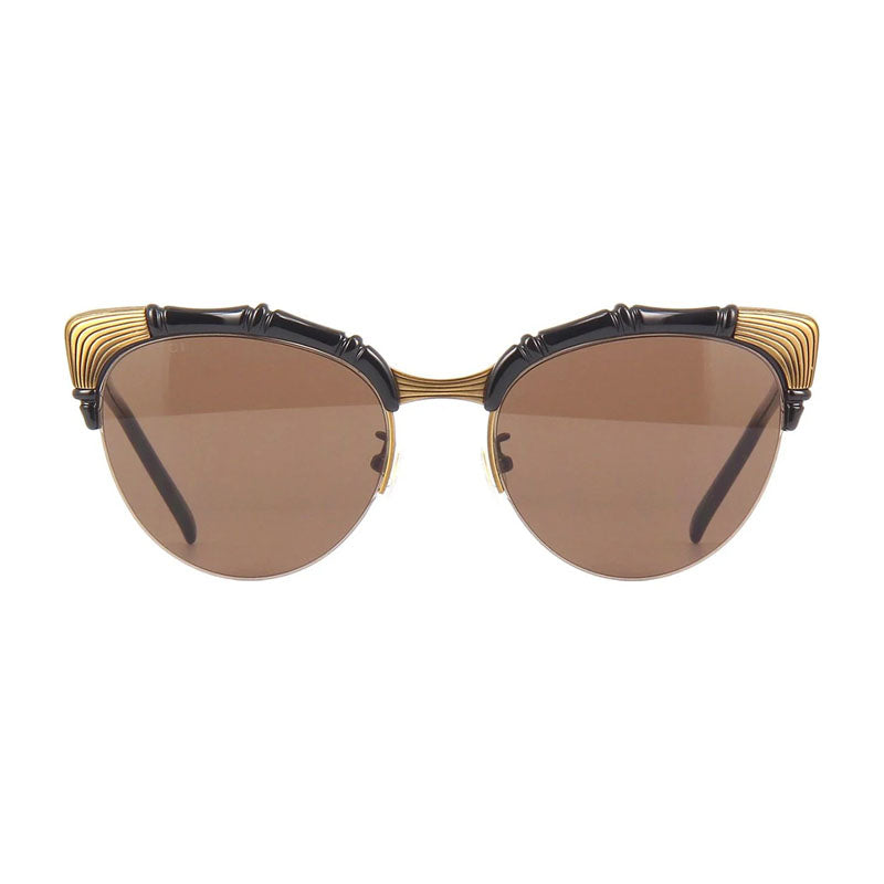 Gucci Sunglasses Cat Eye Full Rim, Black Frame And Brown Lens Gg0661S001