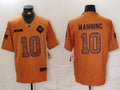 Men's New York Giants Eli Manning #10 Brown 2023 Salute To Service Limited Jersey1