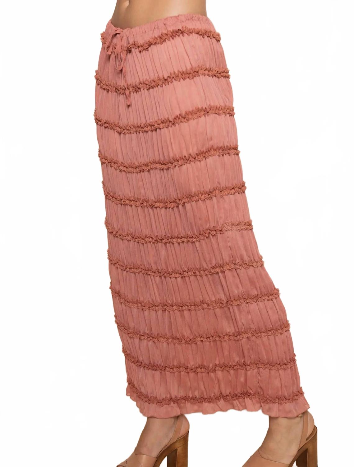 Jo Maxi Skirt In Pink
