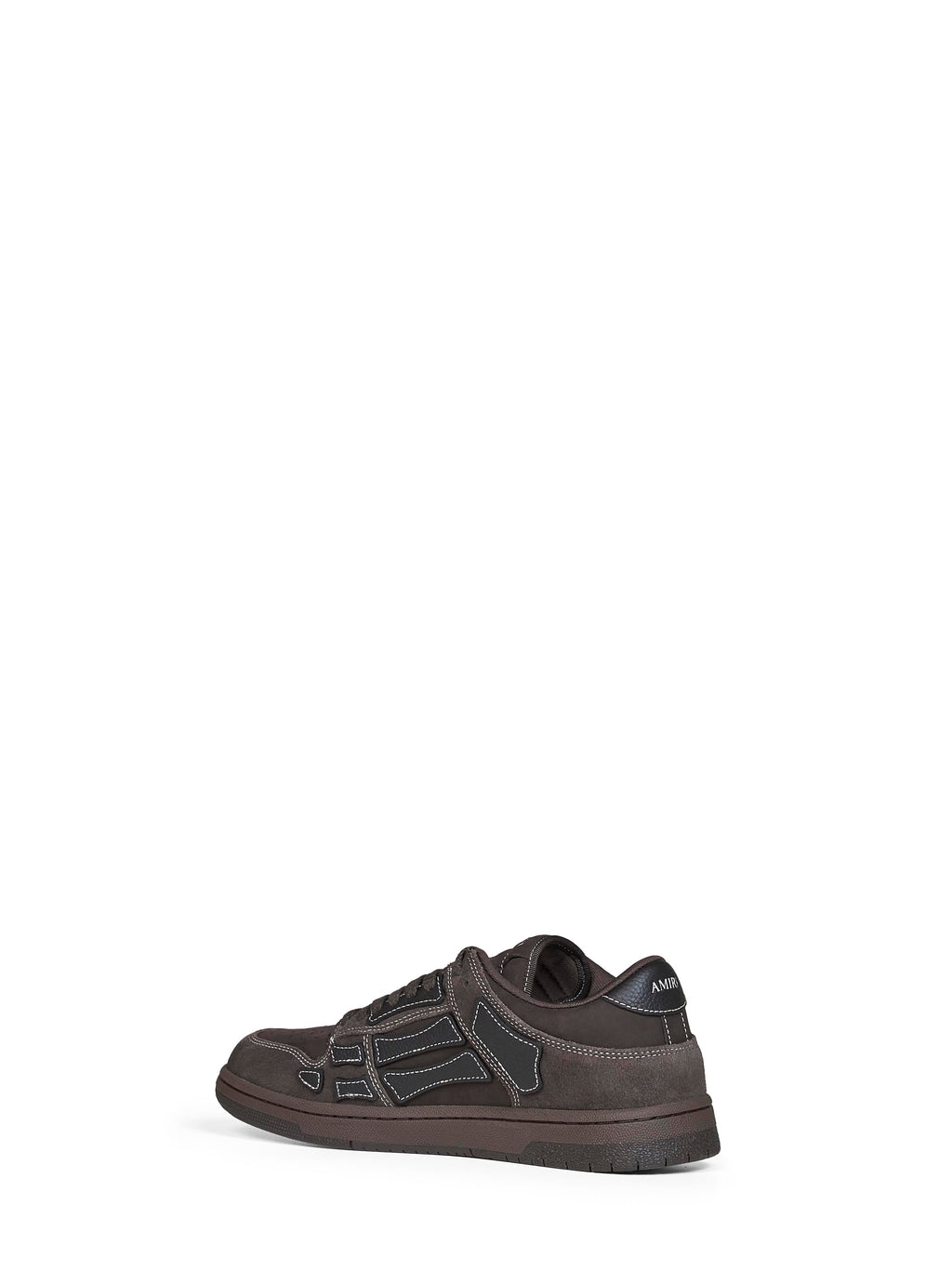 Amiri Men Brown Suede Skel Top Low Sneakers