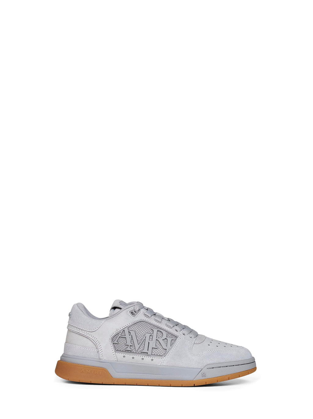 Amiri Men Grey Suede Classic Low Sneakers