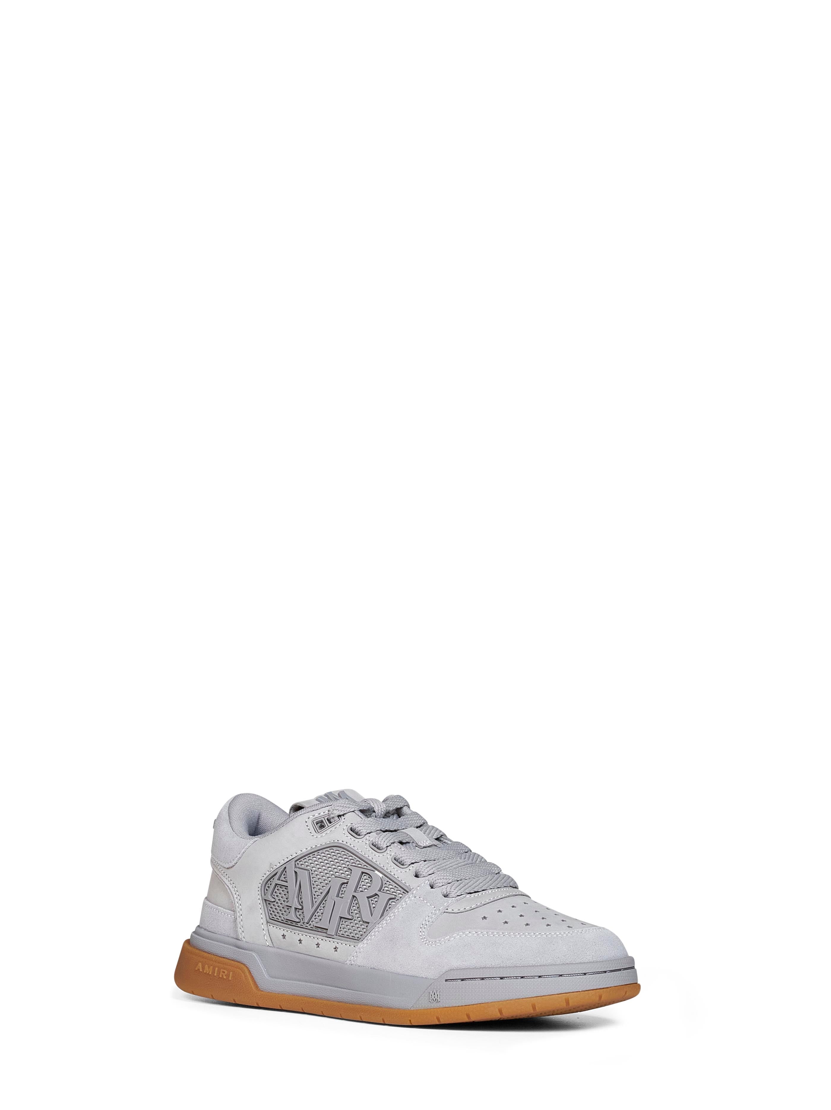 Amiri Men Grey Suede Classic Low Sneakers