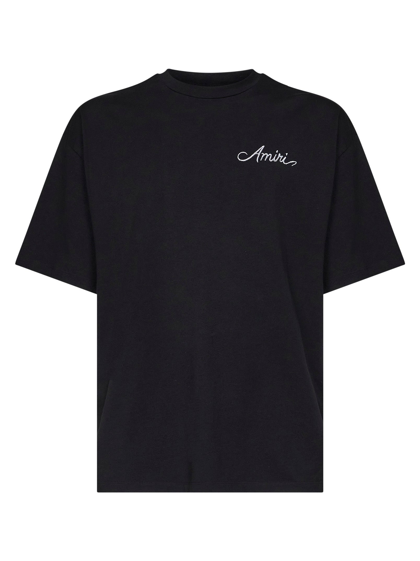 Amiri Men Black Jersey Ma Quad Checkerboard T-Shirt