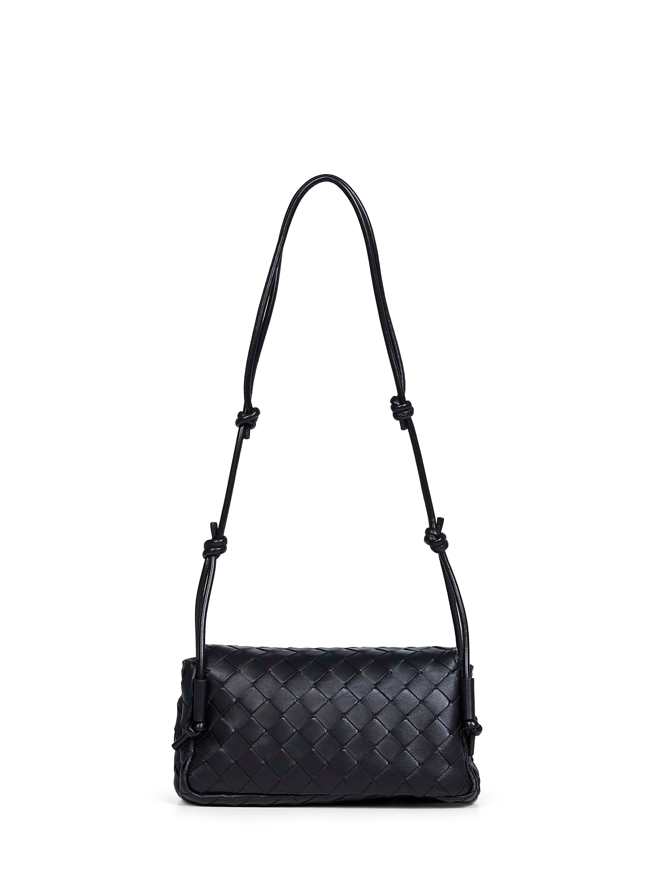 Bottega Veneta Women Black Notturno Crossbody Bag