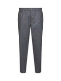 Brunello Cucinelli Men Medium Grey Virgin Wool Flannel Five-Pocket Trousers
