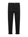 Brunello Cucinelli Men Black Garment-Dyed Lightweight Comfort Denim Iconic Fit Jeans