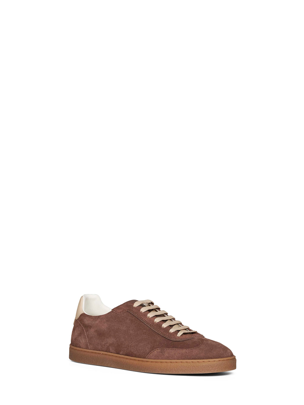 Brunello Cucinelli Men Mud Suede Sneakers