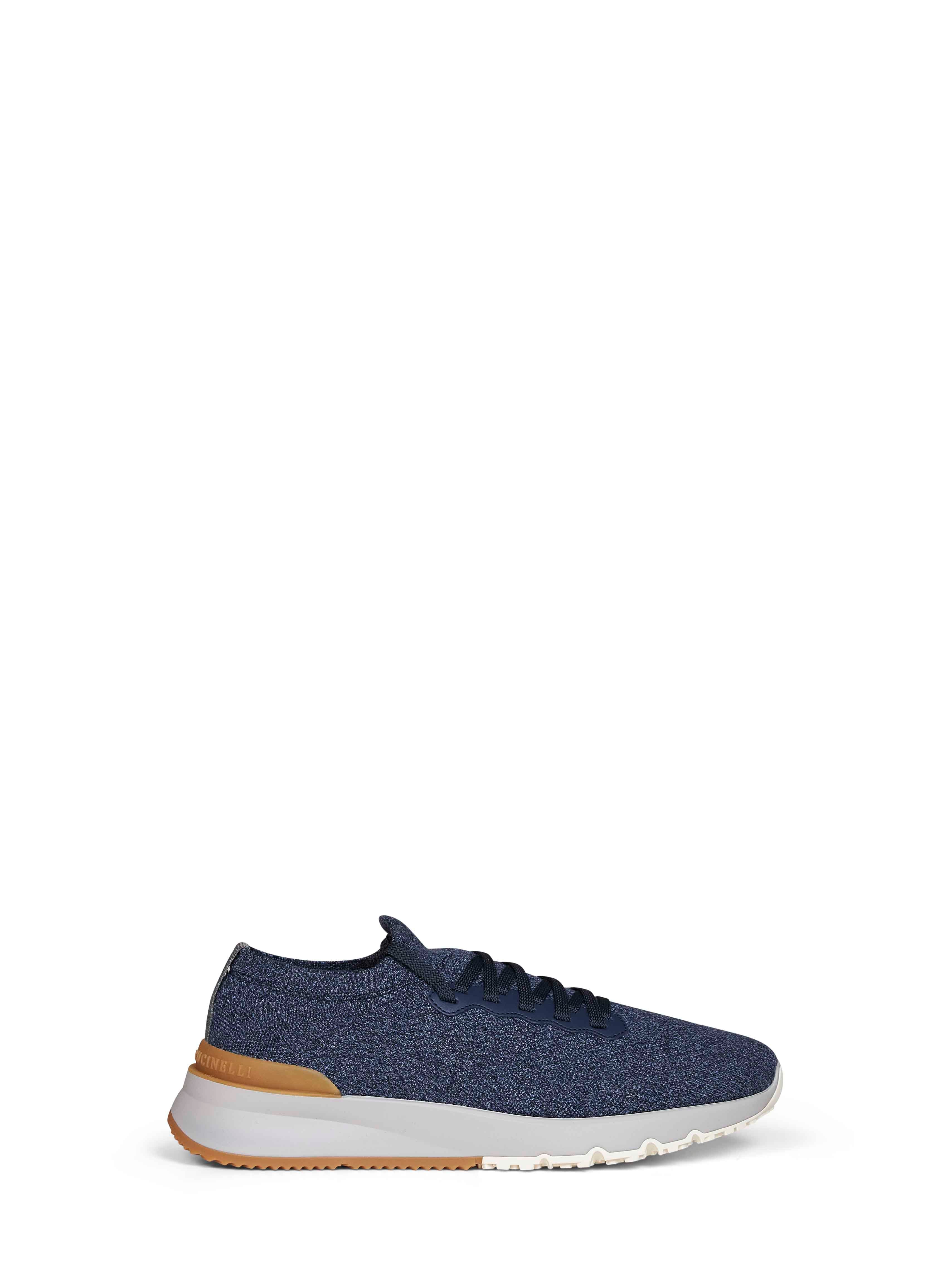 Brunello Cucinelli Men Denim Wool Knit Runners