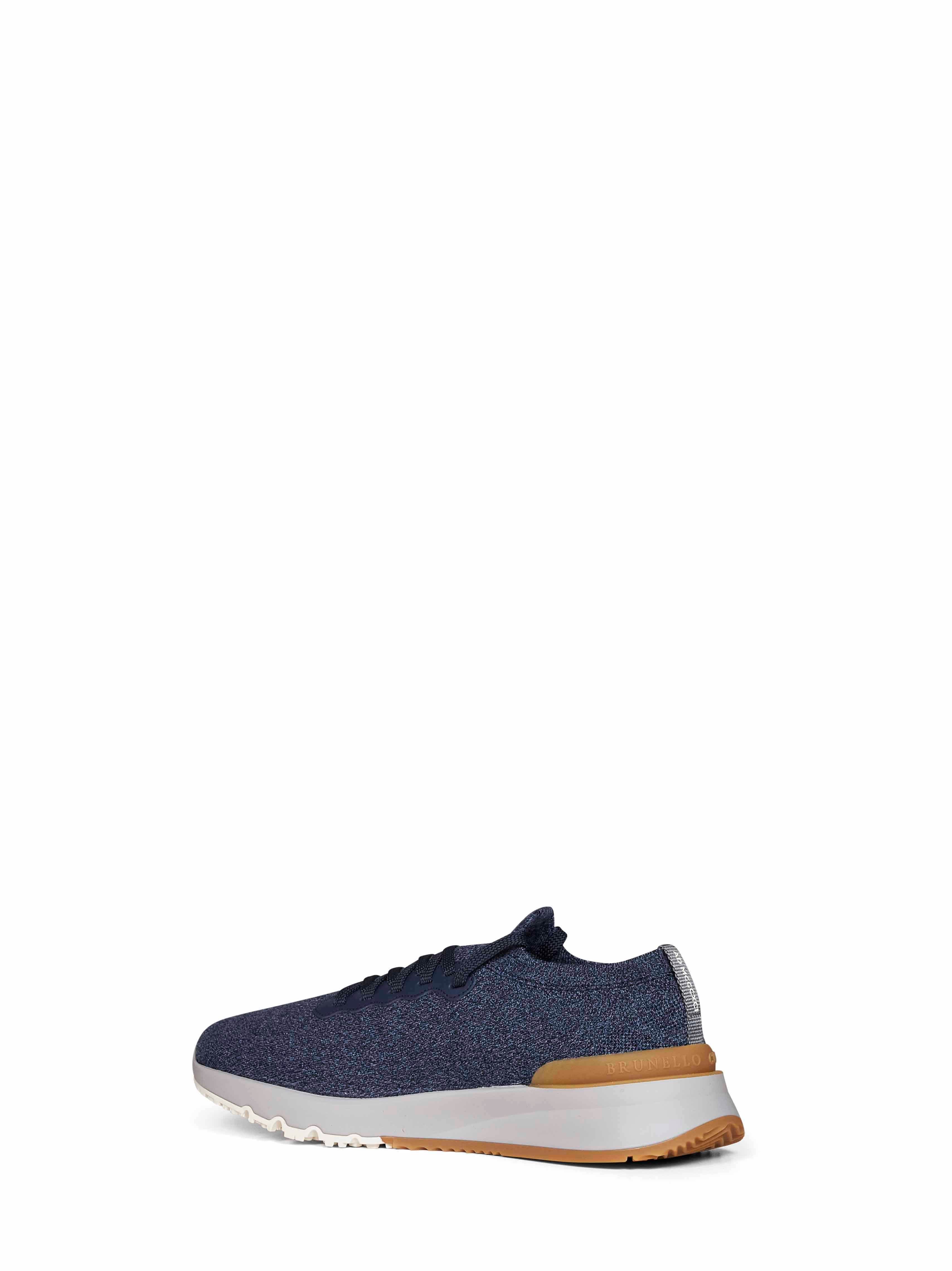 Brunello Cucinelli Men Denim Wool Knit Runners