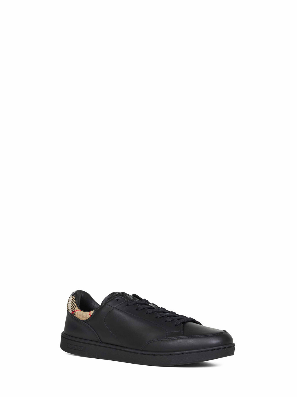 Burberry Men Black Calf Leather Set Sneakers