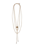 Chloé Women Gold Metal Long Multi-Chain Necklace