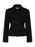 Chloé Women Black Wool Blend Bouclette Jacket
