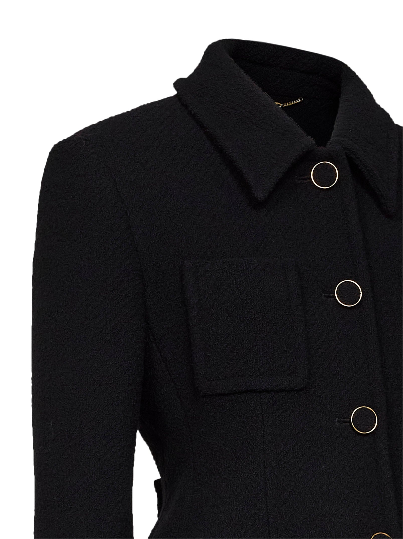 Chloé Women Black Wool Blend Bouclette Jacket