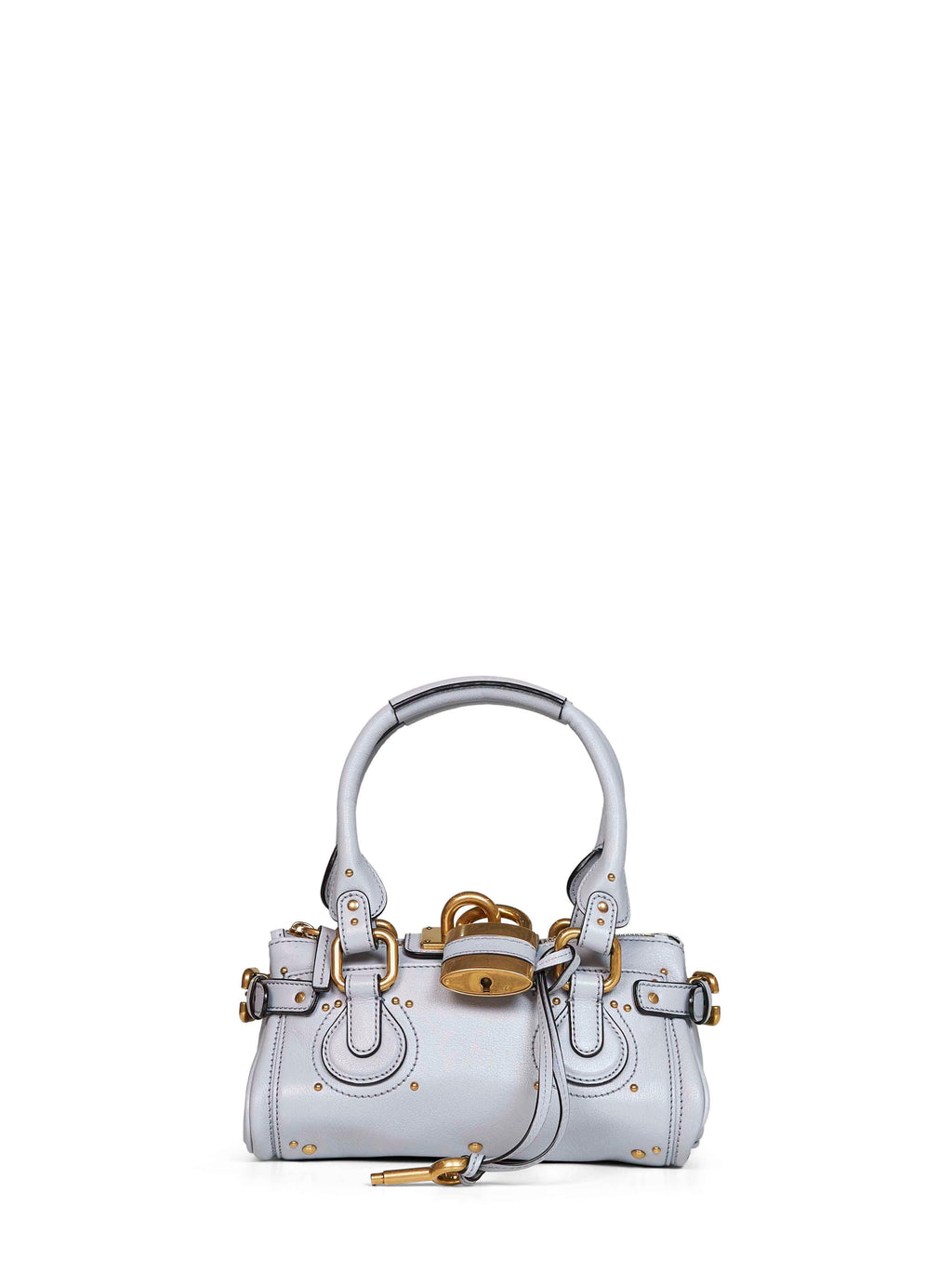 Chloé Women Greyish Blue Paddington Small Handbag