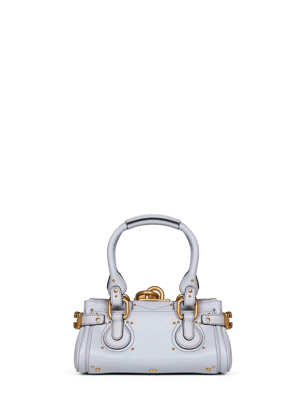 Chloé Women Greyish Blue Paddington Small Handbag