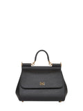 Dolce & Gabbana Women Black Large Sicily Handbag